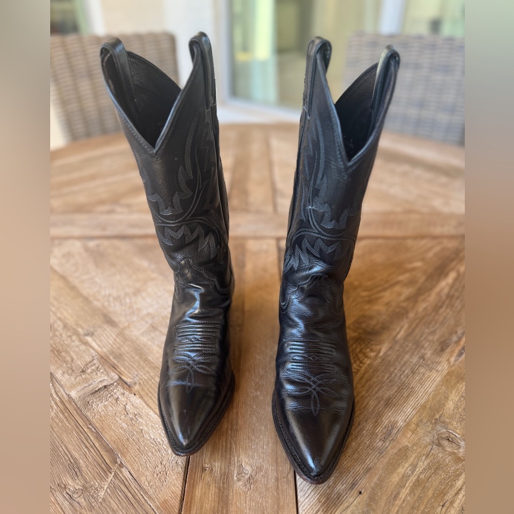 Vtg USA Justin Cowboy Western Leather Women’s Boots